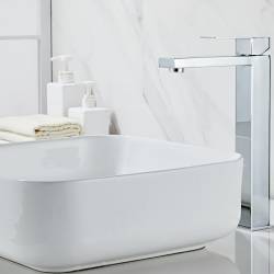 BATERIA ŁAZIENKOWA UMYWALKOWA F211HA CHROM F211HA