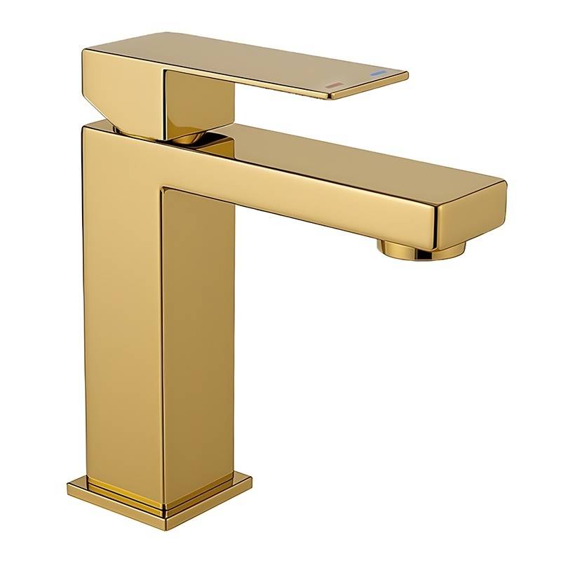 BATERIA ŁAZIENKOWA UMYWALKOWA F211C ZŁOTA F211C-GL