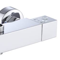 BATERIA PRYSZNICOWA Z TERMOSTATEM ŚCIENNA ŁAZIENKOWA T207A CHROM T207A