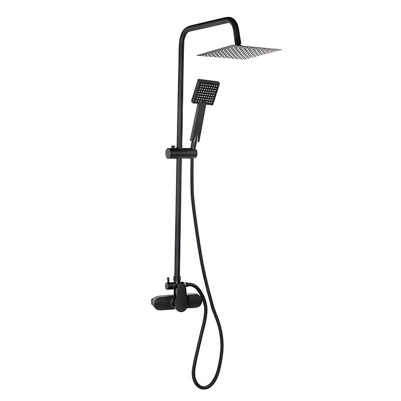 BATERIA ŁAZIENKOWA PRYSZNICOWA T206B CZARNA T206B-BL