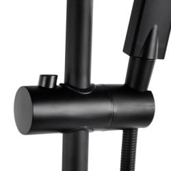 BATERIA ŁAZIENKOWA PRYSZNICOWA T206B CZARNA T206B-BL