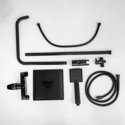 BATERIA ŁAZIENKOWA PRYSZNICOWA T206B CZARNA T206B-BL