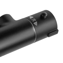BATERIA PRYSZNICOWA Z TERMOSTATEM ŁAZIENKOWA ŚCIENNA T204B CZARNA T204B-BL