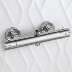 BATERIA PRYSZNICOWA Z TERMOSTATEM ŁAZIENKOWA ŚCIENNA T204A CHROM T204A