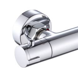 BATERIA PRYSZNICOWA Z TERMOSTATEM ŁAZIENKOWA ŚCIENNA T204A CHROM T204A