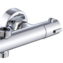 BATERIA PRYSZNICOWA Z TERMOSTATEM ŁAZIENKOWA ŚCIENNA T204A CHROM T204A