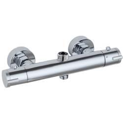 BATERIA PRYSZNICOWA Z TERMOSTATEM ŁAZIENKOWA ŚCIENNA T204A CHROM T204A
