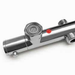 BATERIA PRYSZNICOWA Z TERMOSTATEM ŁAZIENKOWA ŚCIENNA T204A CHROM T204A