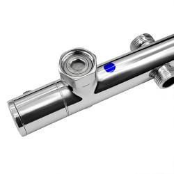 BATERIA PRYSZNICOWA Z TERMOSTATEM ŁAZIENKOWA ŚCIENNA T204A CHROM T204A