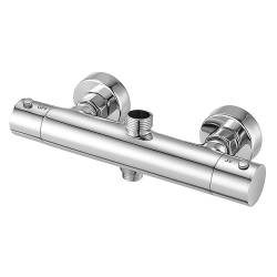 BATERIA PRYSZNICOWA Z TERMOSTATEM ŁAZIENKOWA ŚCIENNA T204A CHROM T204A