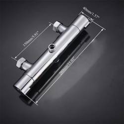BATERIA PRYSZNICOWA Z TERMOSTATEM ŁAZIENKOWA ŚCIENNA T204A CHROM T204A