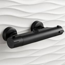 BATERIA ŁAZIENKOWA PRYSZNICOWA T203B CZARNA T203B-BL