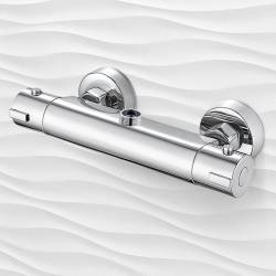 BATERIA PRYSZNICOWA Z TERMOSTATEM ŁAZIENKOWA ŚCIENNA T203A CHROM T203A