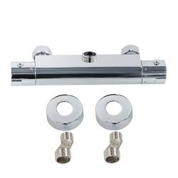 BATERIA PRYSZNICOWA Z TERMOSTATEM ŁAZIENKOWA ŚCIENNA T203A CHROM T203A