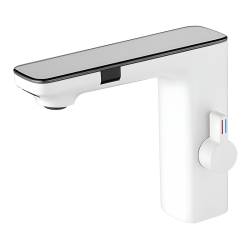 BATERIA ŁAZIENKOWA BEZDOTYKOWA F14-WH BIAŁA LCD F14-WH