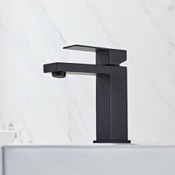 BATERIA UMYWALKOWA ŁAZIENKOWA STOJĄCA NABLATOWA F211B-BL CZARNA F211B-BL