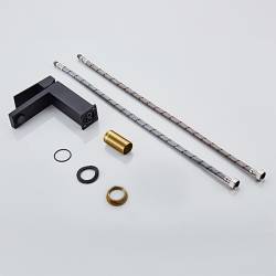 BATERIA UMYWALKOWA ŁAZIENKOWA STOJĄCA NABLATOWA F211B-BL CZARNA F211B-BL