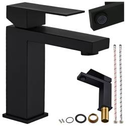 BATERIA UMYWALKOWA ŁAZIENKOWA STOJĄCA NABLATOWA F211B-BL CZARNA F211B-BL
