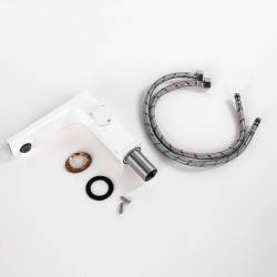 BATERIA UMYWALKOWA ŁAZIENKOWA F11W BIAŁO/CZARNA LCD F11-WH-BL