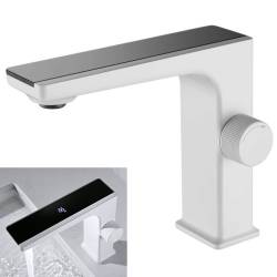 BATERIA UMYWALKOWA ŁAZIENKOWA F11W BIAŁO/CZARNA LCD F11-WH-BL
