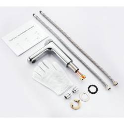 BATERIA UMYWALKOWA ŁAZIENKOWA F06A CHROM LCD F06A