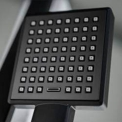 BATERIA PRYSZNICOWA ŁAZIENKOWA Z DESZCZOWNICĄ T15B CZARNA T15B-BL
