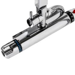 BATERIA PRYSZNICOWA ŁAZIENKOWA Z DESZCZOWNICĄ T15A CHROM T15A
