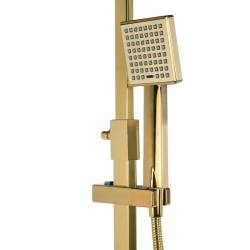 BATERIA PRYSZNICOWA ŁAZIENKOWA Z DESZCZOWNICĄ F170C ZŁOTA F170C-GL