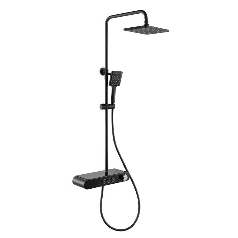 BATERIA PRYSZNICOWA ŁAZIENKOWA T700B CZARNA LCD T700-BL