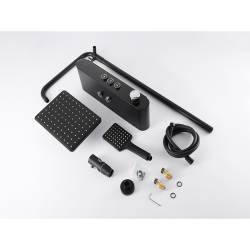 BATERIA PRYSZNICOWA ŁAZIENKOWA T700B CZARNA LCD T700-BL