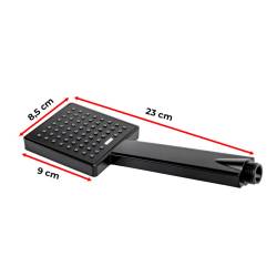 BATERIA WANNOWA ŚCIENNA PRYSZNICOWA NATRYSKOWA ZESTAW F307B-BL CZARNA F307B-BL