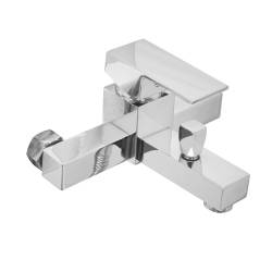BATERIA WANNOWA ŚCIENNA PRYSZNICOWA NATRYSKOWA ZESTAW F302A CHROM F302A