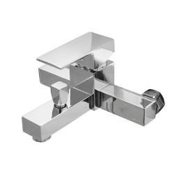 BATERIA WANNOWA ŚCIENNA PRYSZNICOWA NATRYSKOWA ZESTAW F302A CHROM F302A