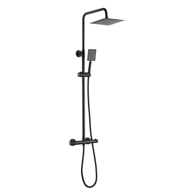 BATERIA PRYSZNICOWA ZESTAW Z DESZCZOWNICĄ T151B T151B-BL