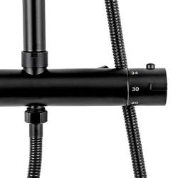 BATERIA PRYSZNICOWA ZESTAW Z DESZCZOWNICĄ T151B T151B-BL