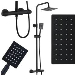 BATERIA PRYSZNICOWA ZESTAW Z DESZCZOWNICĄ T151B T151B-BL
