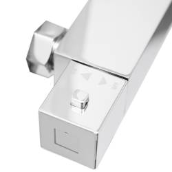 BATERIA WANNOWA ŚCIENNA PRYSZNICOWA ZESTAW Z TERMOSTATEM T202A CHROM T202A