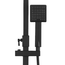 BATERIA PRYSZNICOWA Z TERMOSTATEM I DESZCZOWNICĄ T154B CZARNA T154B-BL
