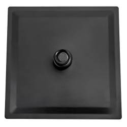 BATERIA PRYSZNICOWA Z TERMOSTATEM I DESZCZOWNICĄ T154B CZARNA T154B-BL