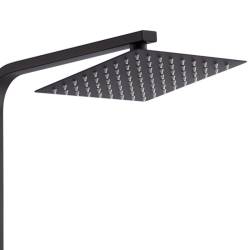 BATERIA PRYSZNICOWA Z TERMOSTATEM I DESZCZOWNICĄ T154B CZARNA T154B-BL