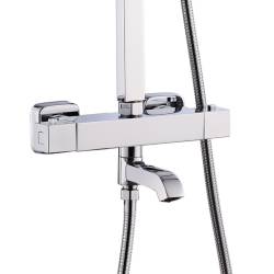 BATERIA PRYSZNICOWA Z TERMOSTATEM I DESZCZOWNICĄ T154A CHROM T154A