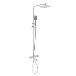 BATERIA PRYSZNICOWA Z TERMOSTATEM I DESZCZOWNICĄ T154A CHROM T154A