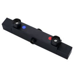 BATERIA PRYSZNICOWA Z TERMOSTATEM I DESZCZOWNICĄ T153B CZARNA T153B-BL