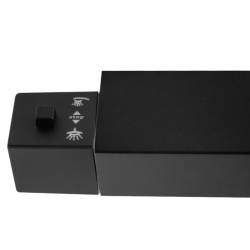 BATERIA PRYSZNICOWA Z TERMOSTATEM I DESZCZOWNICĄ T153B CZARNA T153B-BL
