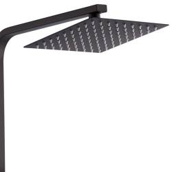 BATERIA PRYSZNICOWA Z TERMOSTATEM I DESZCZOWNICĄ T153B CZARNA T153B-BL