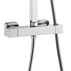 BATERIA PRYSZNICOWA Z TERMOSTATEM I DESZCZOWNICĄ T153A CHROM T153A
