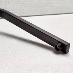 BATERIA PRYSZNICOWA Z TERMOSTATEM I DESZCZOWNICĄ F170B CZARNA F170B-BL