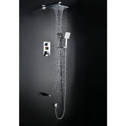 BATERIA PRYSZNICOWA PODTYNKOWA T100 CHROM LCD T100