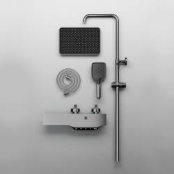BATERIA PRYSZNICOWA NATYNKOWA T708-GR SZARA LCD T708-GR