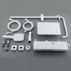 BATERIA PRYSZNICOWA NATYNKOWA F19-WH BIAŁA LCD F19-WH